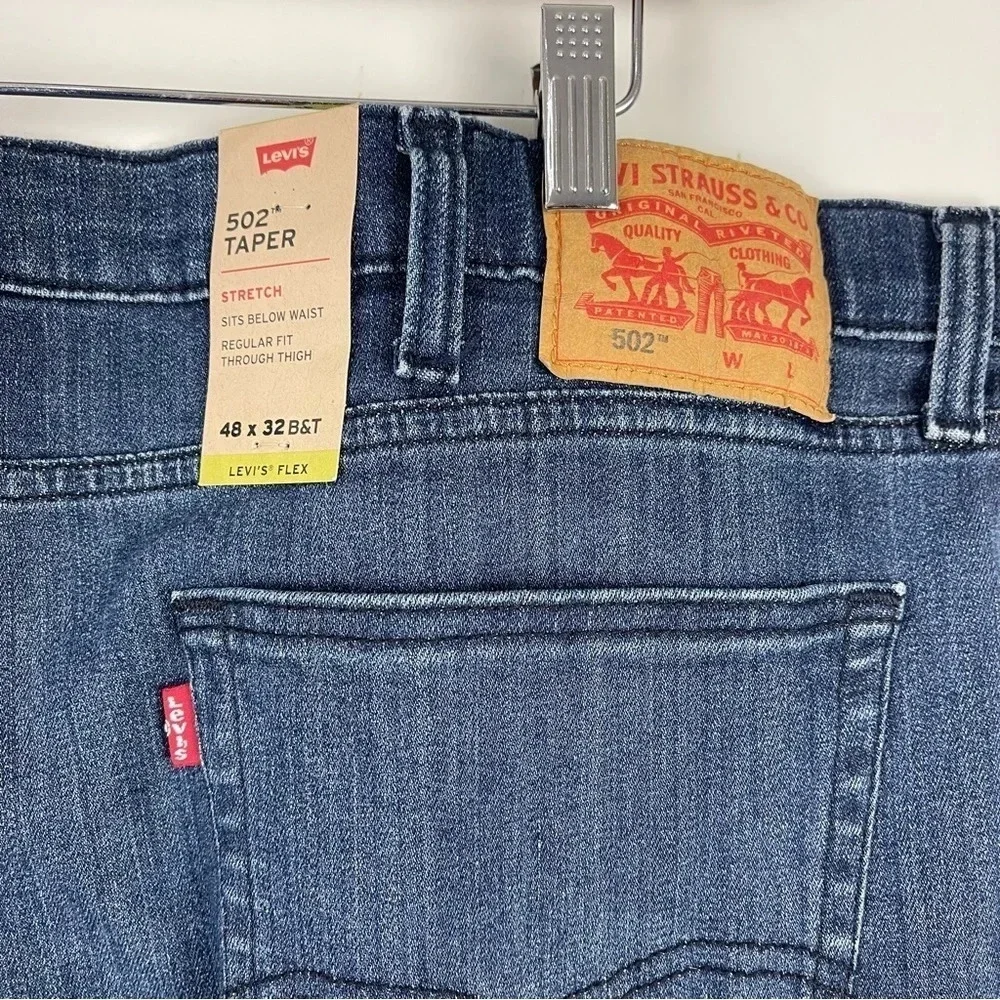 NEW Levi's Flex 502 Taper Jeans Size 48 x 32 Big & Tall